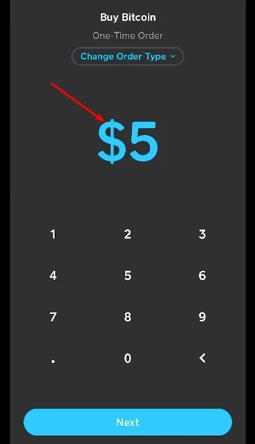 Enter amount to buy